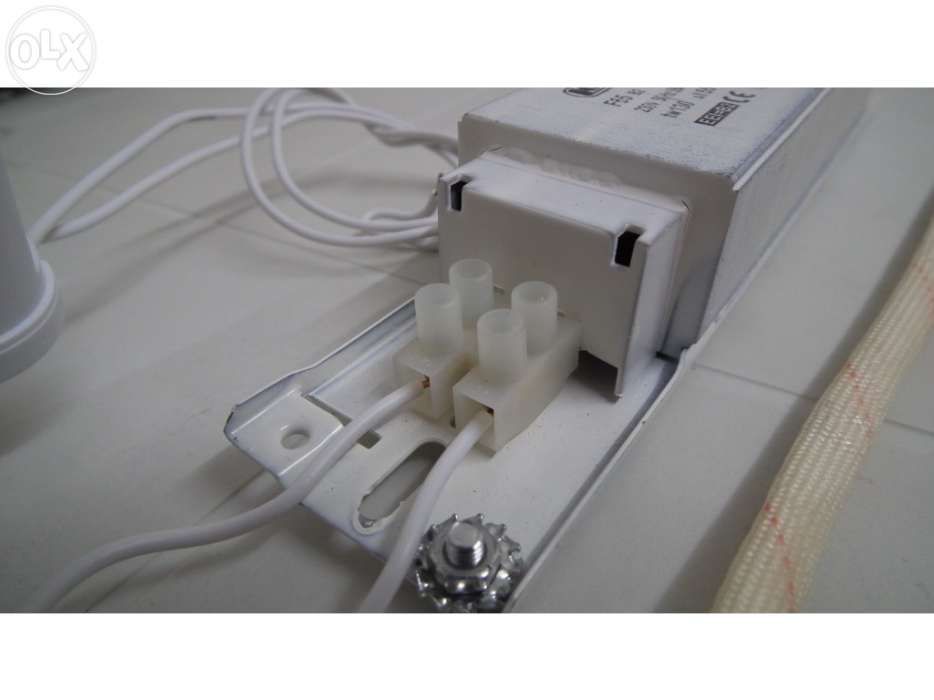 Transformador, arrancador, cabos Lamp Fluorescente 150cm 58 w