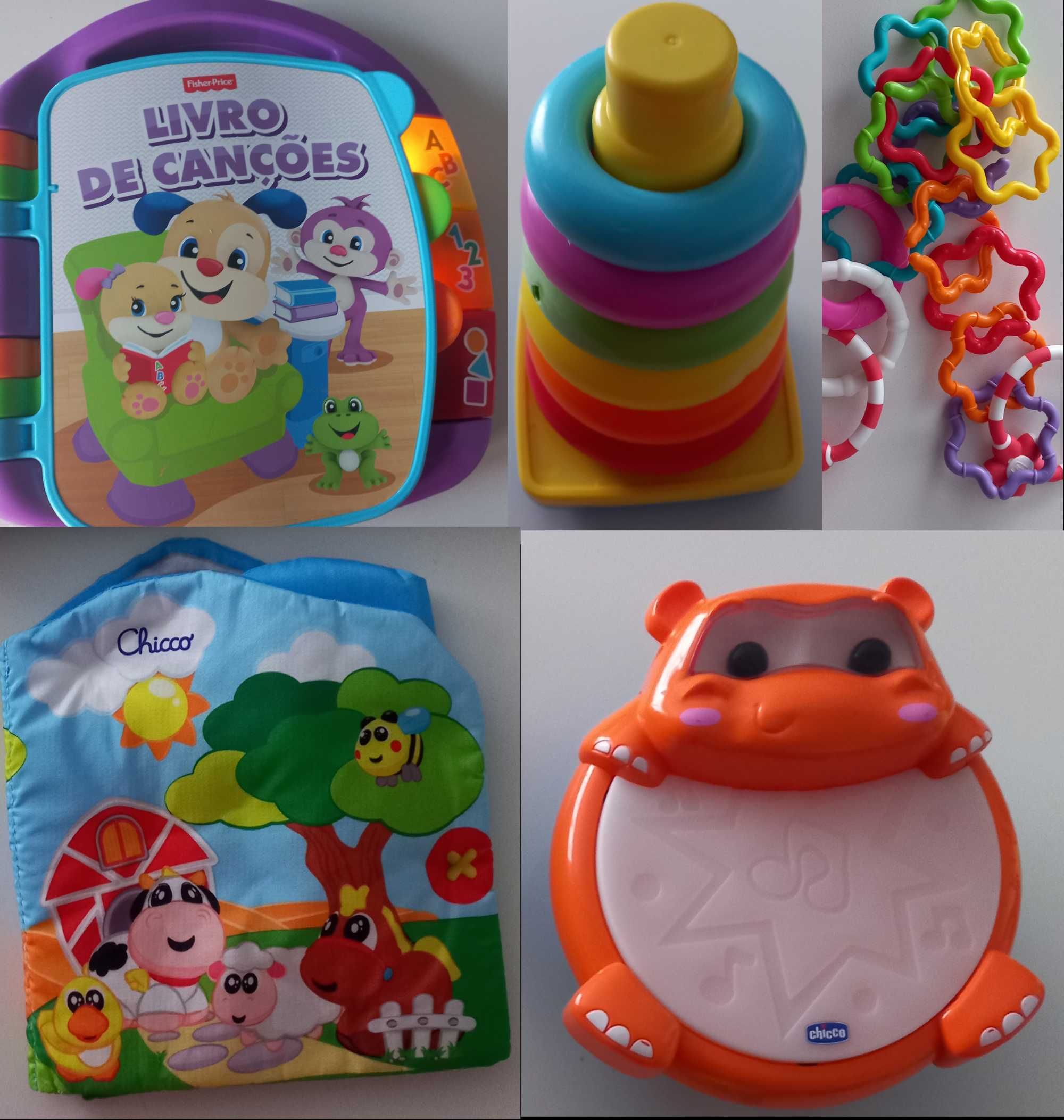 5 Brinquedos para bebé (Chicco e Fisher Price)