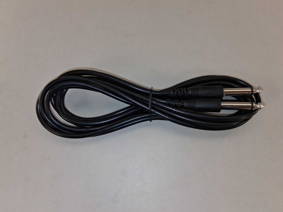 N055 Kabel Instrumentalny Duży Jack 6.3mm Mono 3 Metry Czarny