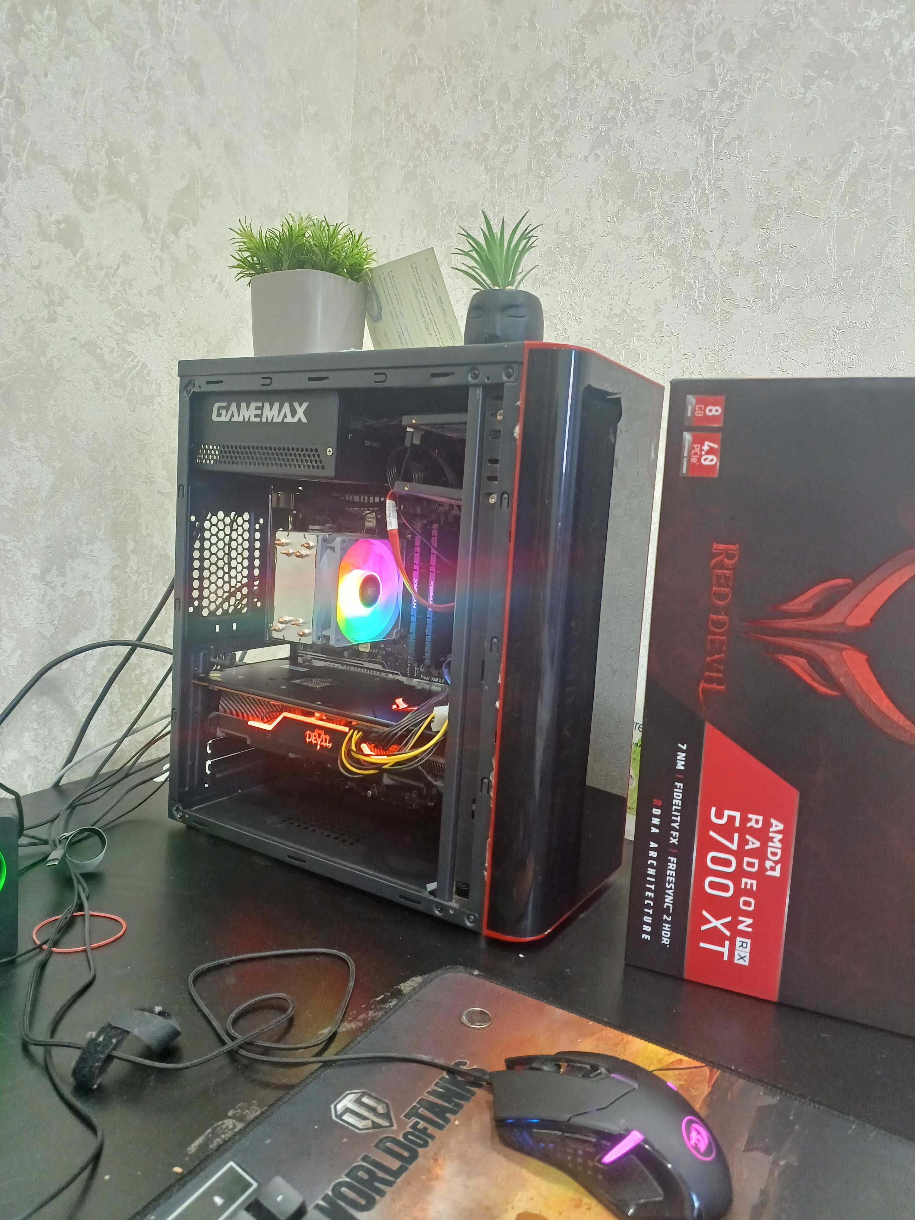 Пк в Зборе rx5700xt + Монитор