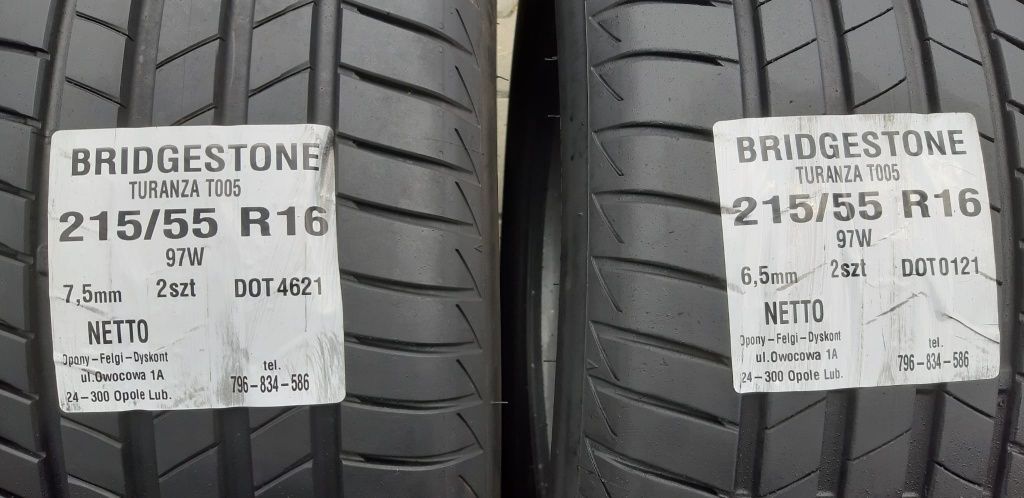 Opony Bridgestone 215 55 R16