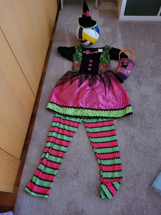 Fato completo Halloween menina