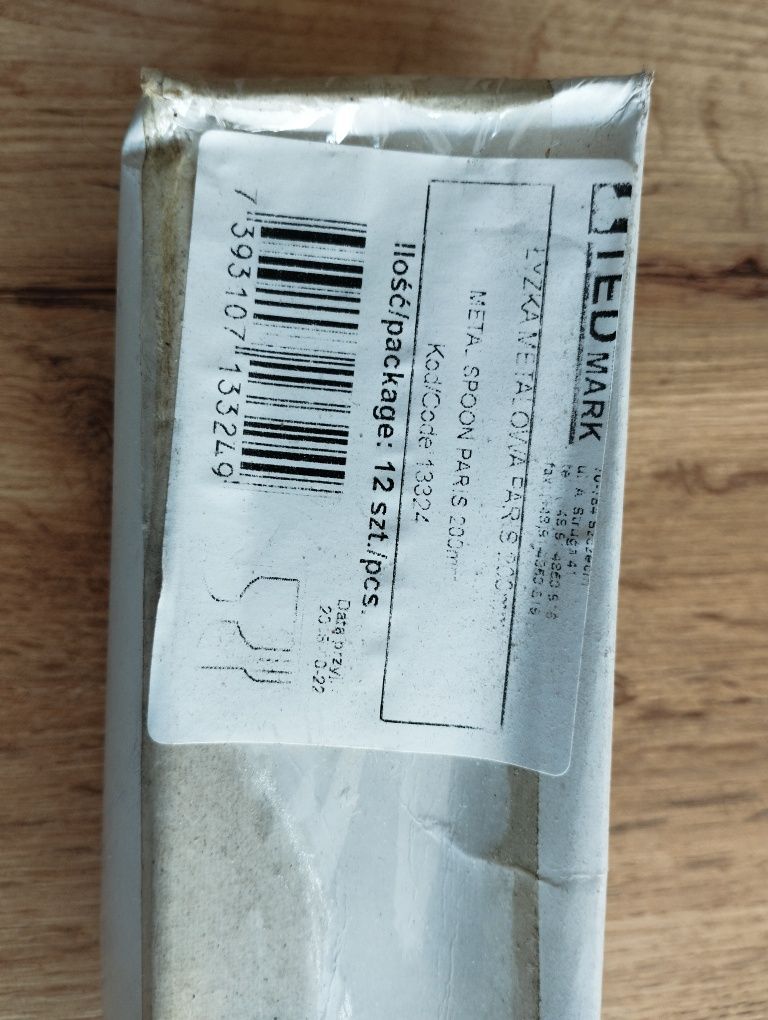 Nowa! Łyżka metalowa Paris Tedmark 195mm 12 szt