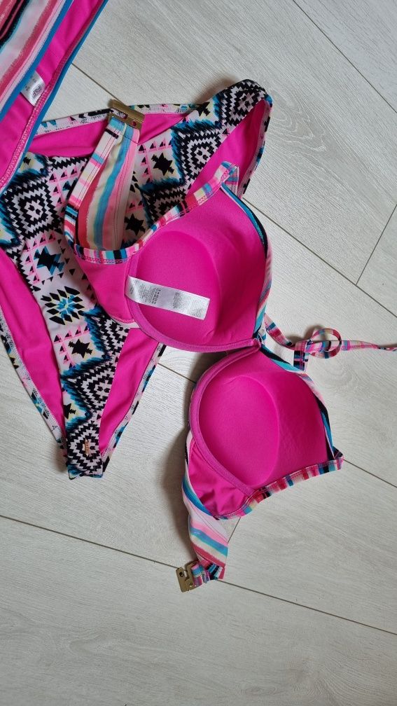 Strój kąpielowy F&F paseczki L 40 75D Miseczki gratis usztywniane push