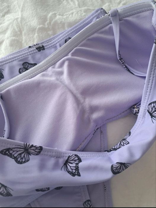 Strój kąpielowy w motyle cropp