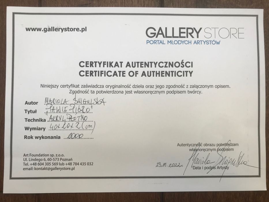 Obraz akryl, Pawie Pióro, oryginalny, M. Świgulska, 2000 r. sygnowany.