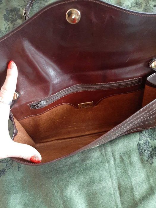 Сумка Maddison и клатч Assima натуральная кожа, коричневый цвет