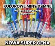 Kolorowy dym mina dymna miny dymne na sesje zdjęcia wesele baby shower