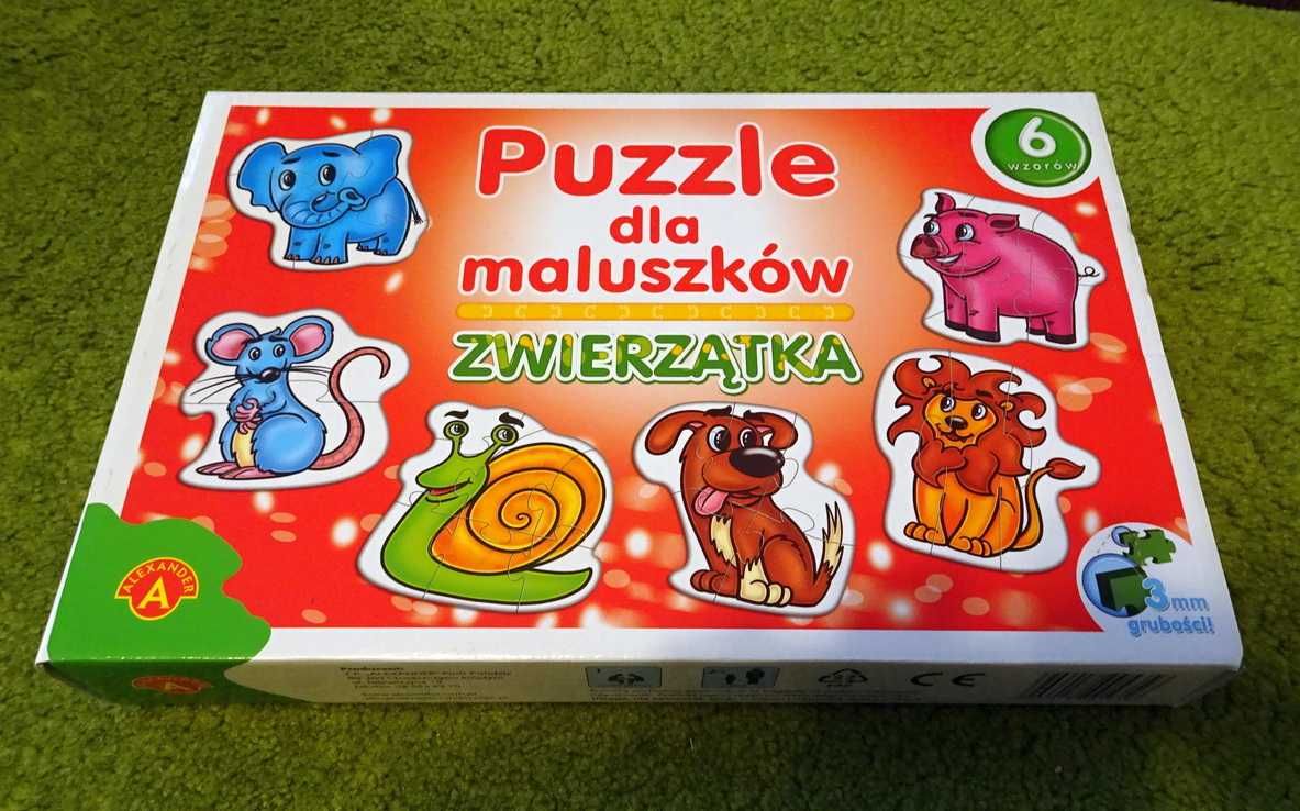 Puzzle dla maluszków zwierzęta Alexander 6 wzorów