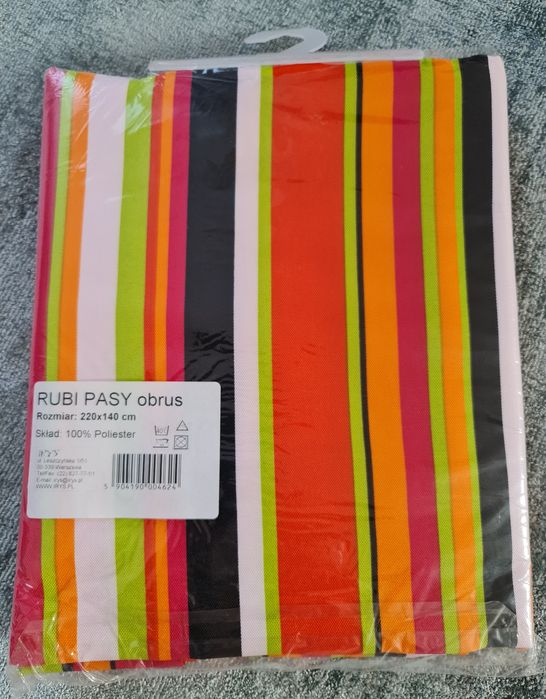 Obrus w paski Lato Grill 220x140