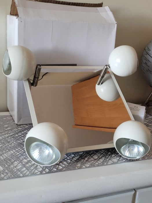 Lampa sufitowa Lorenzo  reflektor biała 4 punktowa