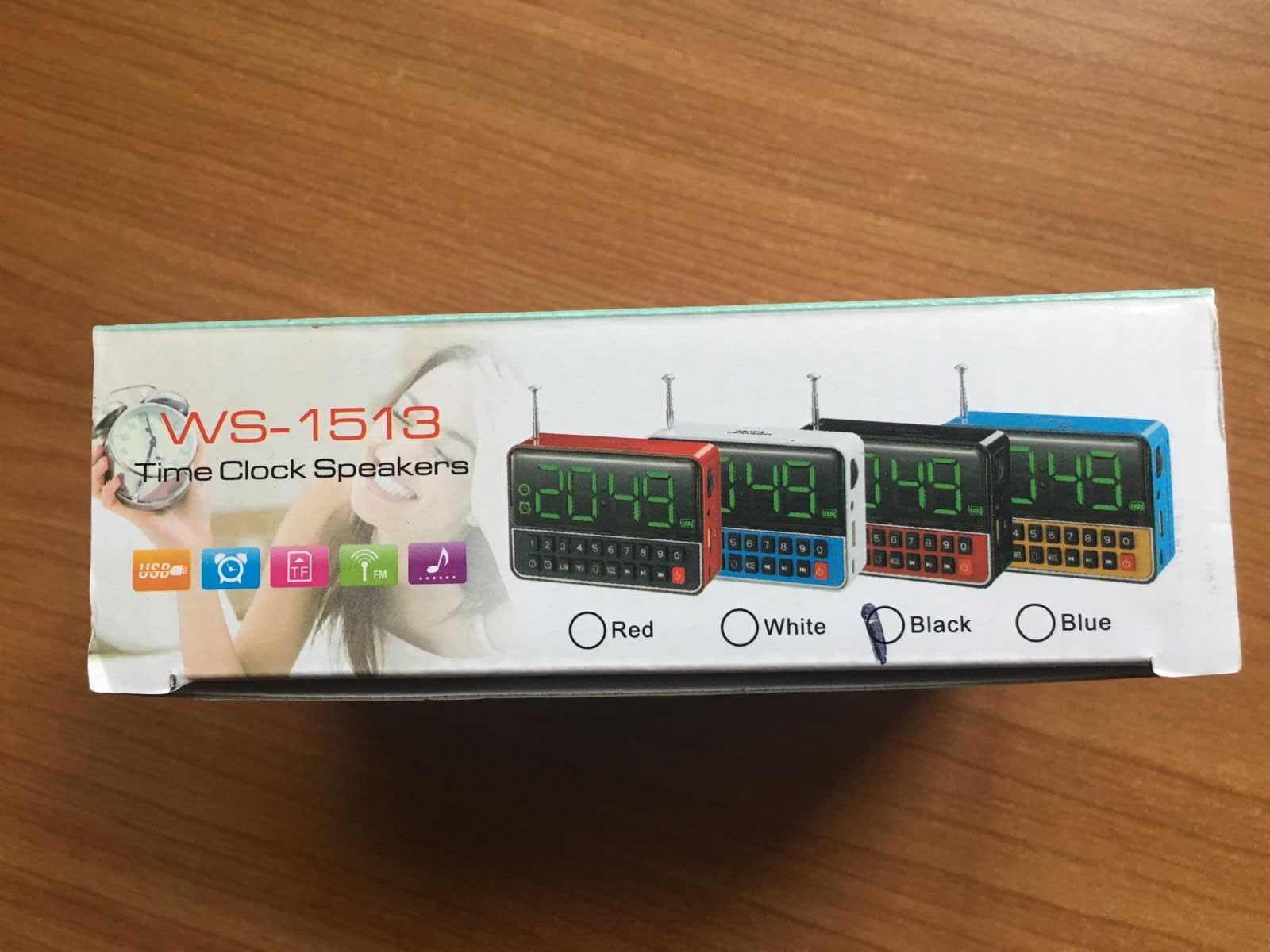 РАДИО . Часы, mp3-плеер, FM-радиоприемник с аккумулятором WS-1513