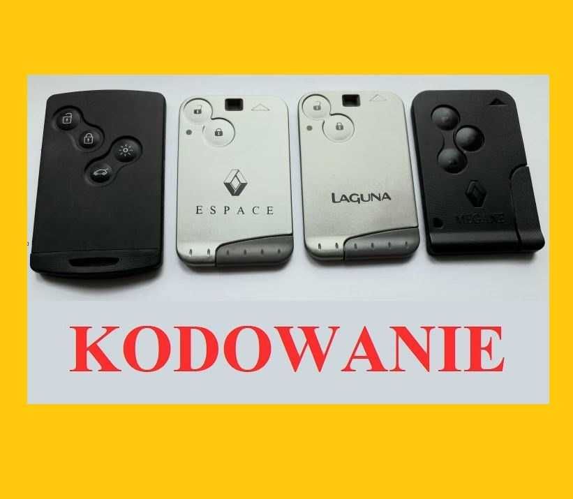 Karta Renault Laguna Espace Megane Scenic kodowanie programowanie NID2