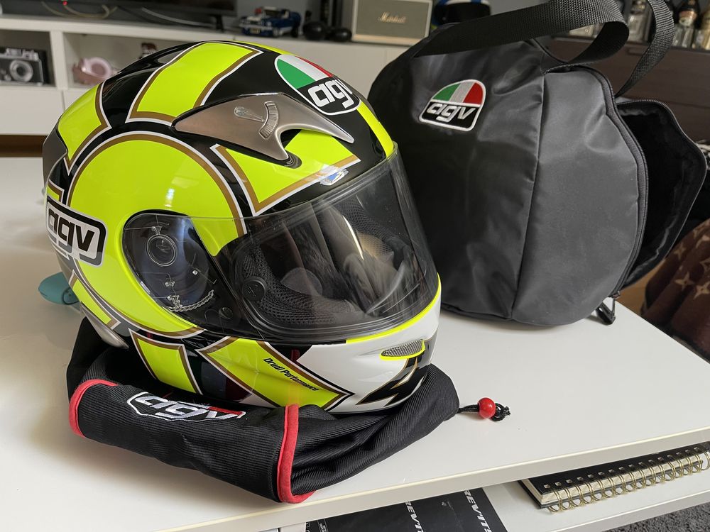 Capacete colecionador original de 2006 valentino rossi vr46