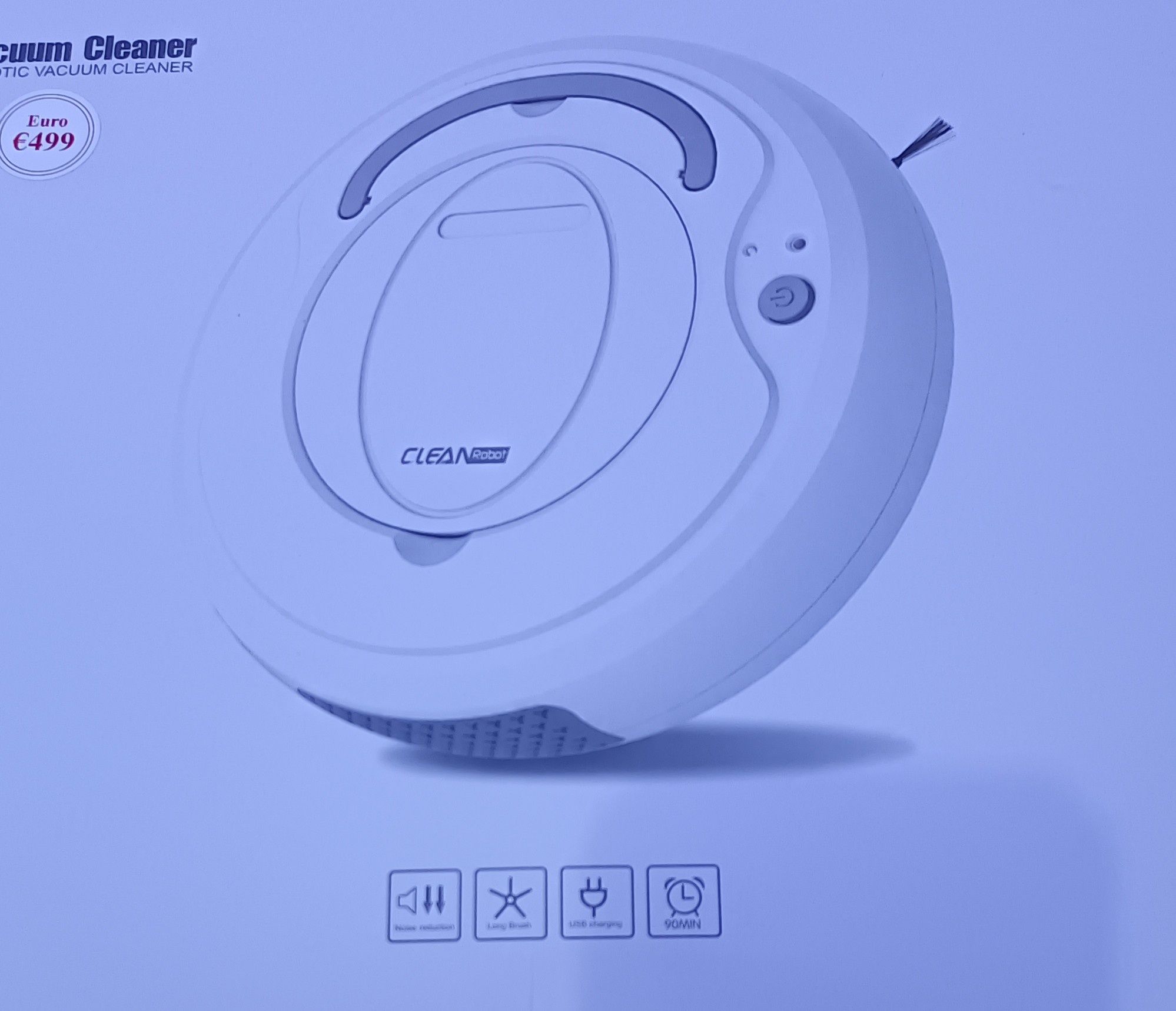 Robot aspirador 90 minutos de autonomia