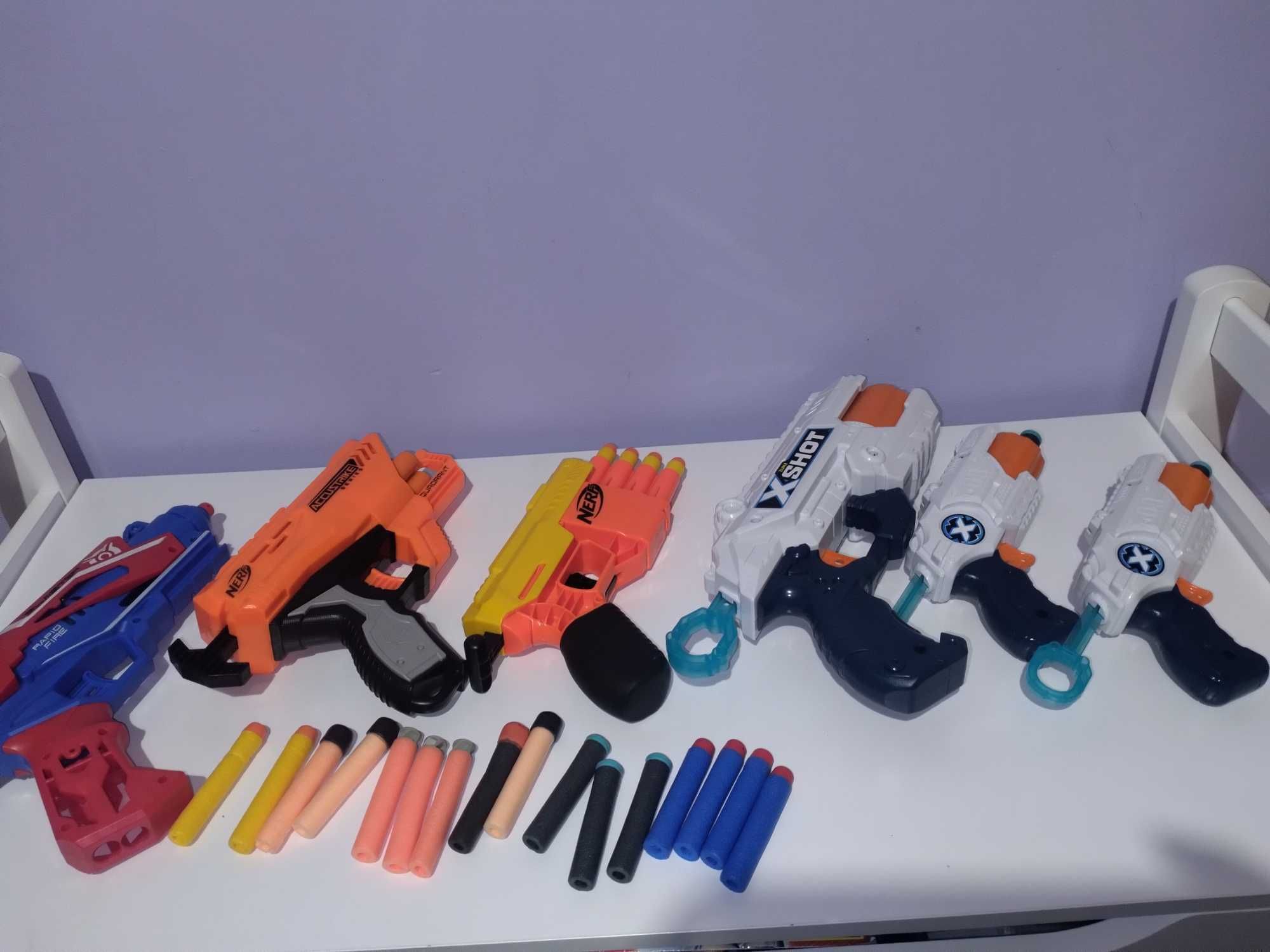 pistolety zabawki nerf x-shot naboje duży zestaw