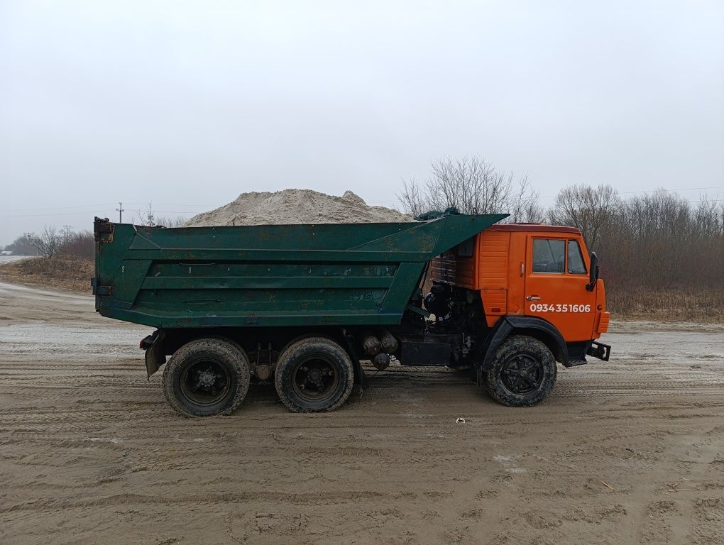 Пісок щебінь цемент бетон земля грунт на підсипку зіл камаз доставка