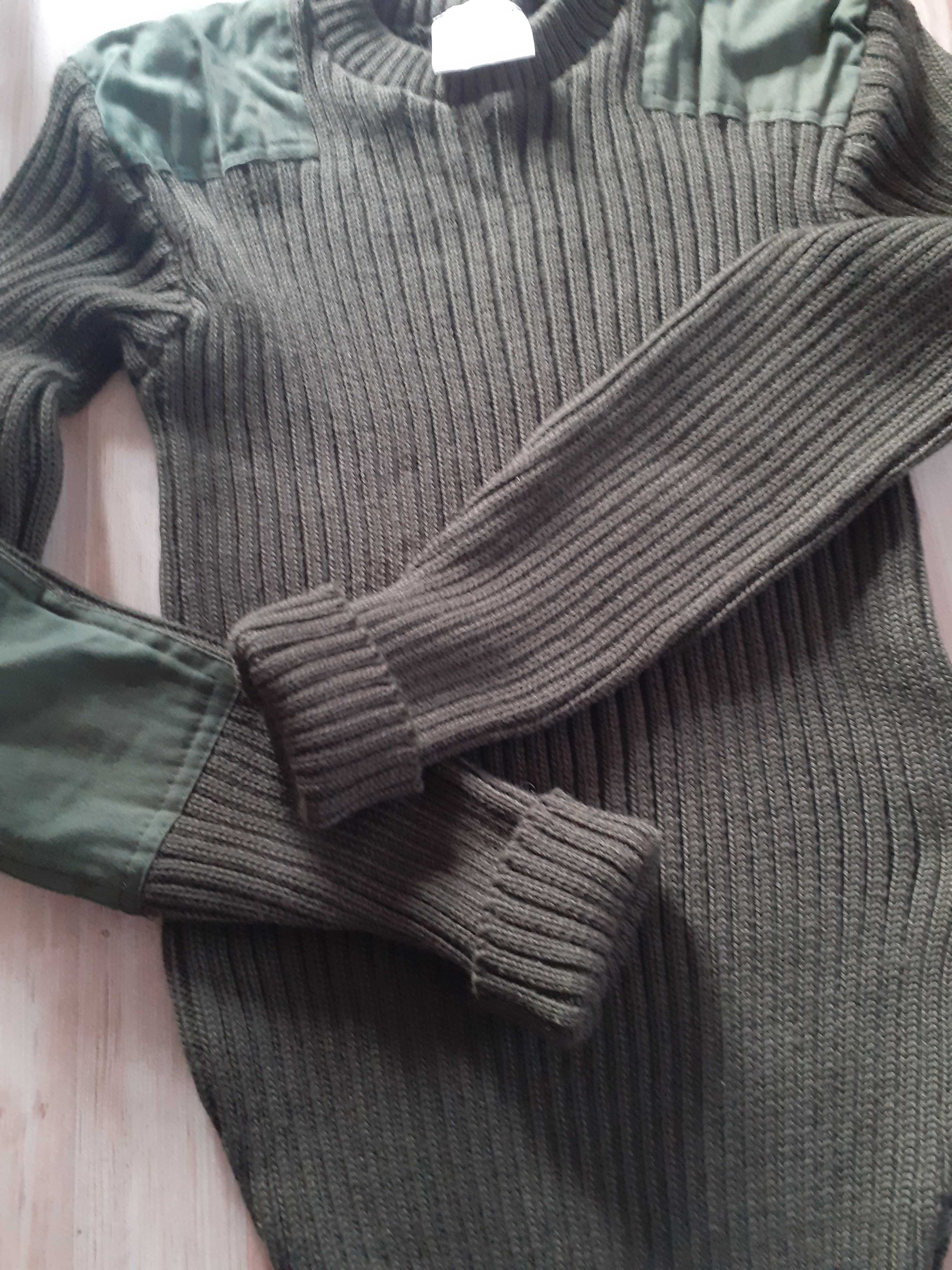 nowy sweter wełniany 100% M męski