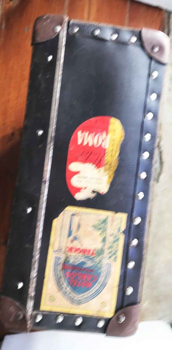 mala de viagem vintage autocolantes hotéis arca arrumos