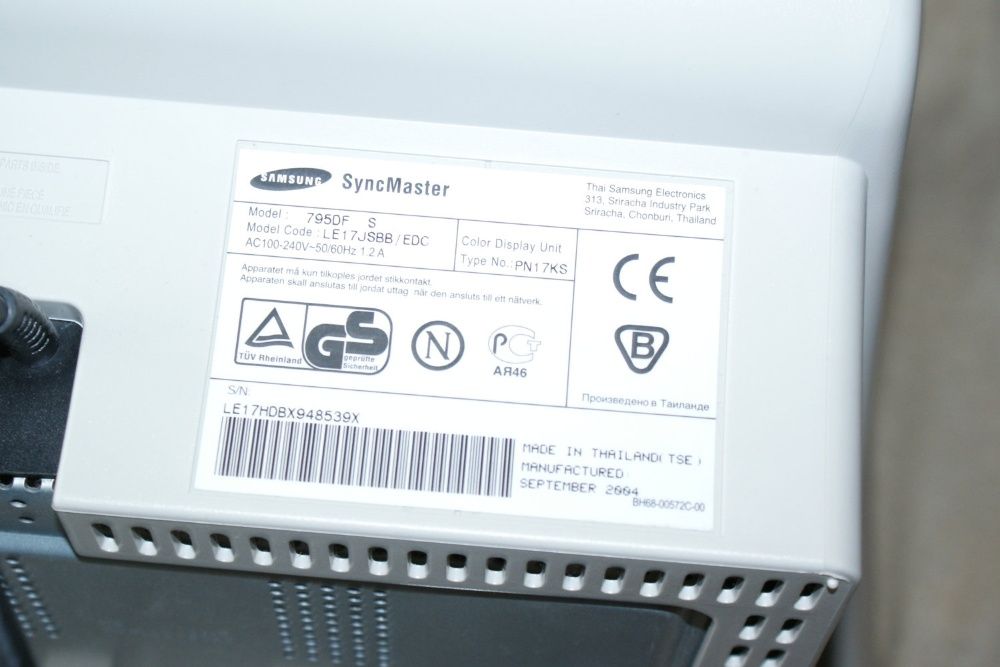 Продам исправный монитор Samsung Syncmaster 795DF