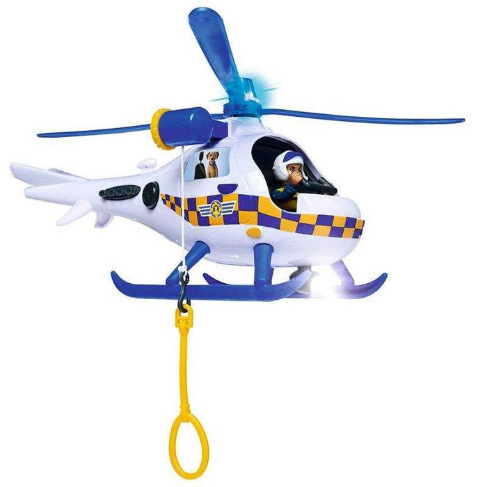 Strażak Sam Helikopter policyjny Wallaby + figurka Rose i Radar