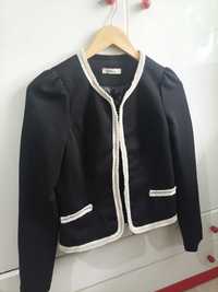 Blazer preto e branco M novo