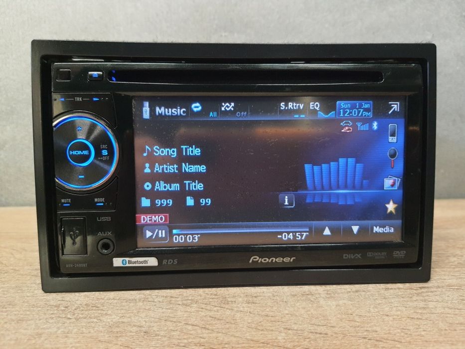Radio samochodowe Pioneer AVH-2400BT Bluetooth, CD, USB AUX RCA Kolory
