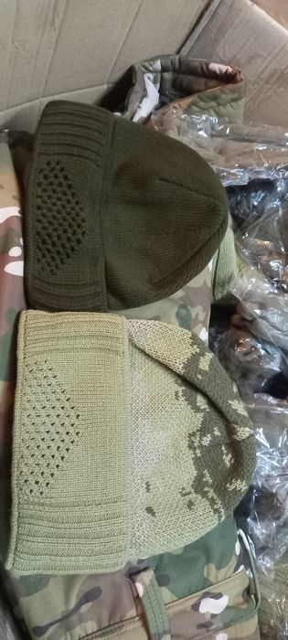 Балаклава хакі вязана