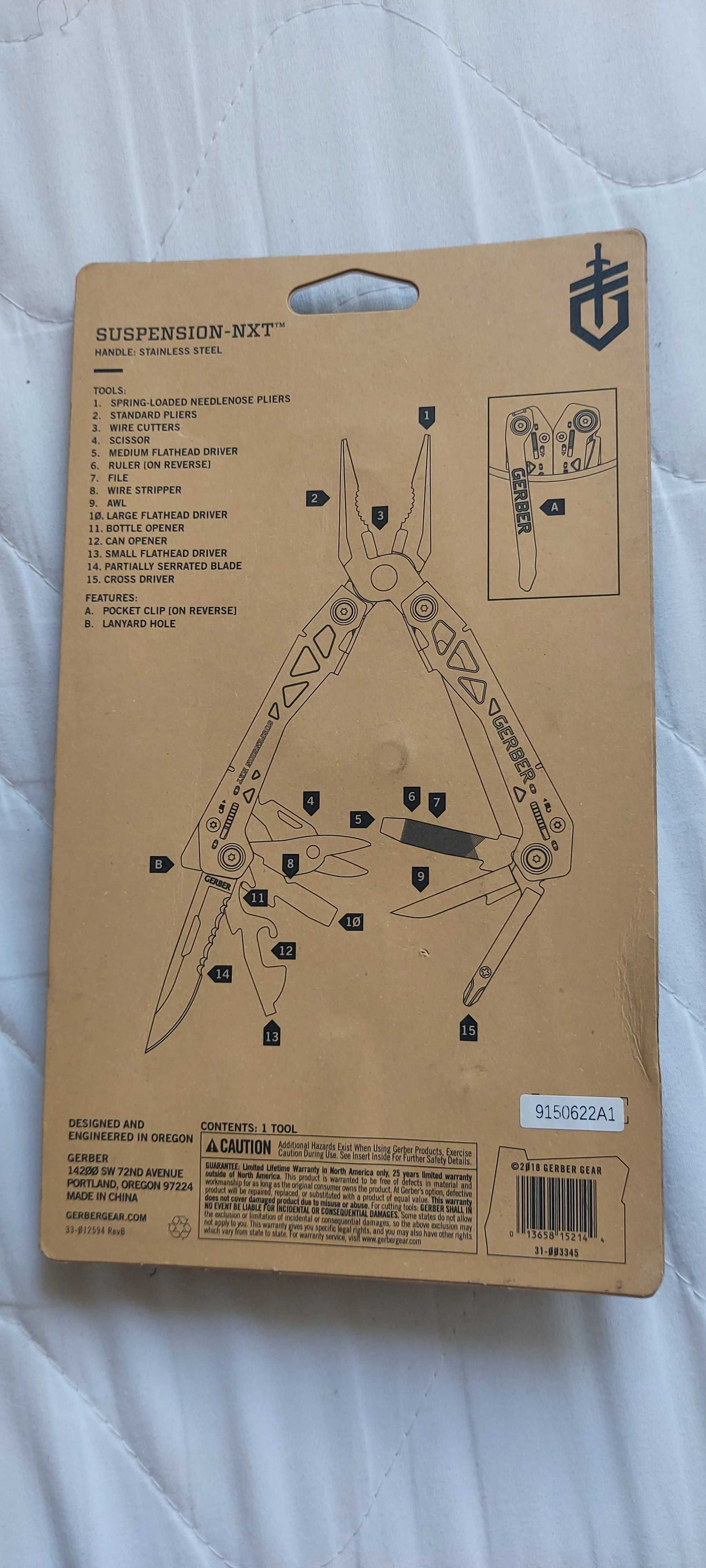 NOWY Multitool Gerber Suspension NXT 15 narzędzi