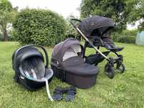 Wózek 3w1 bebetto nico estilo + skorupa cybex cloud Q 13kg