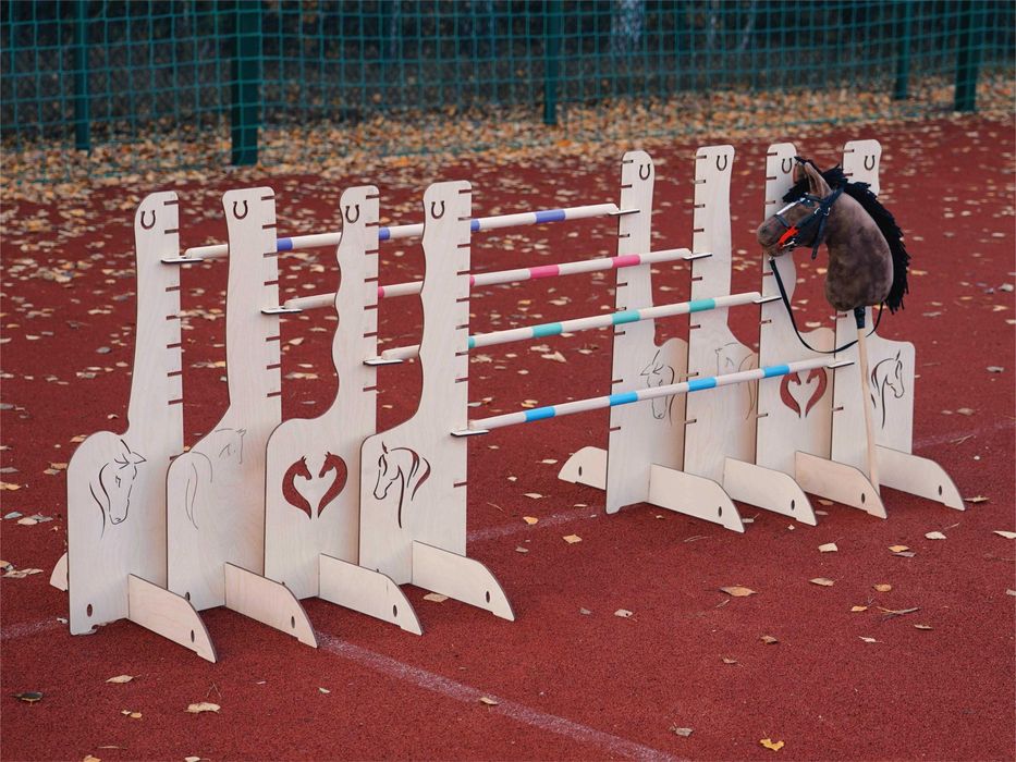 Przeszkody hobby horse  4x75 z drągami set zestaw