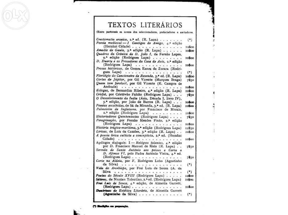 Nicolau Tolentino - Sátiras (ed. 1960)