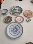 Vários pratos  decorativos (China e Macau)