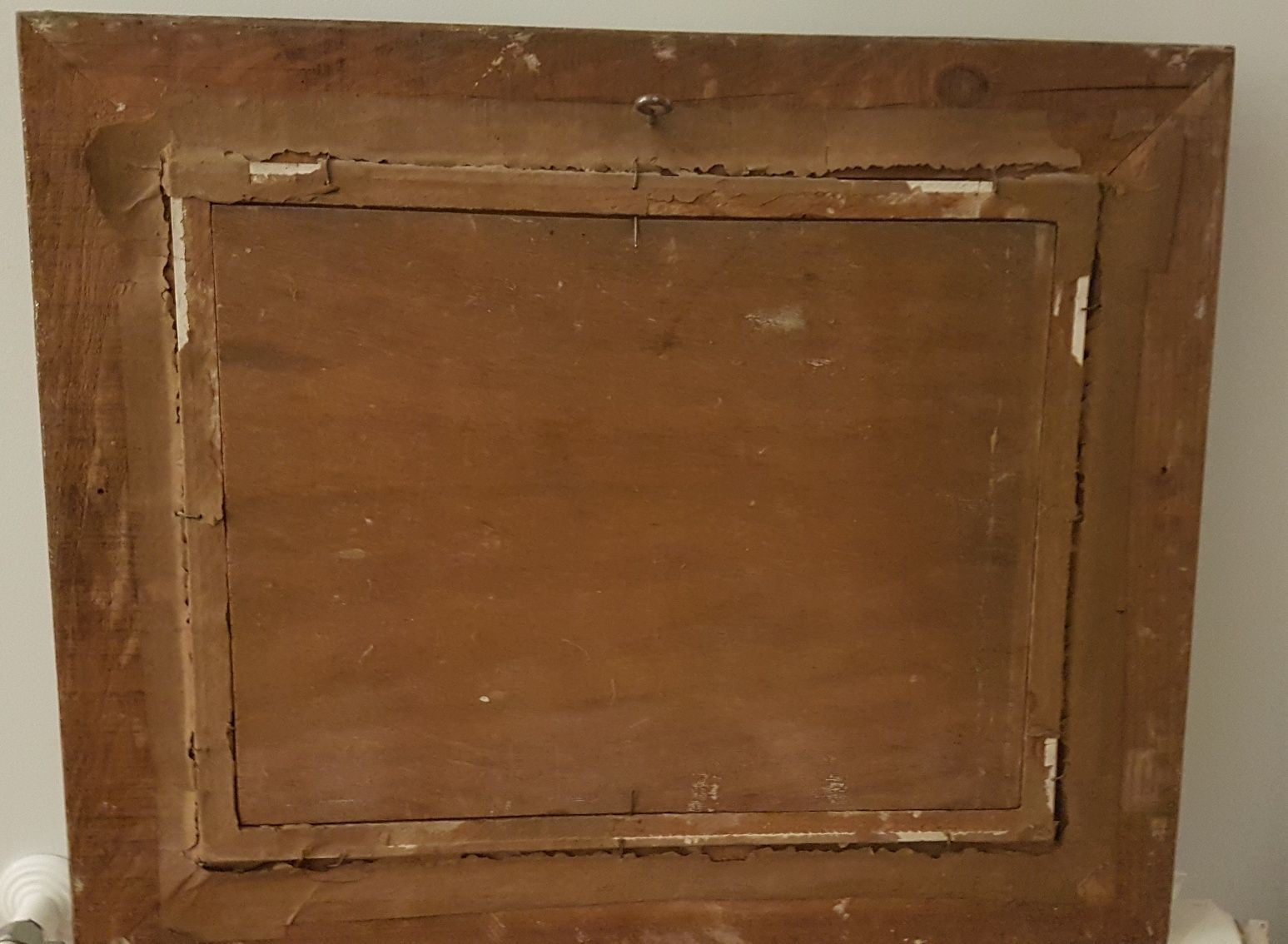 Quadro com pintura ,cena de um nu feminino., do século IXX