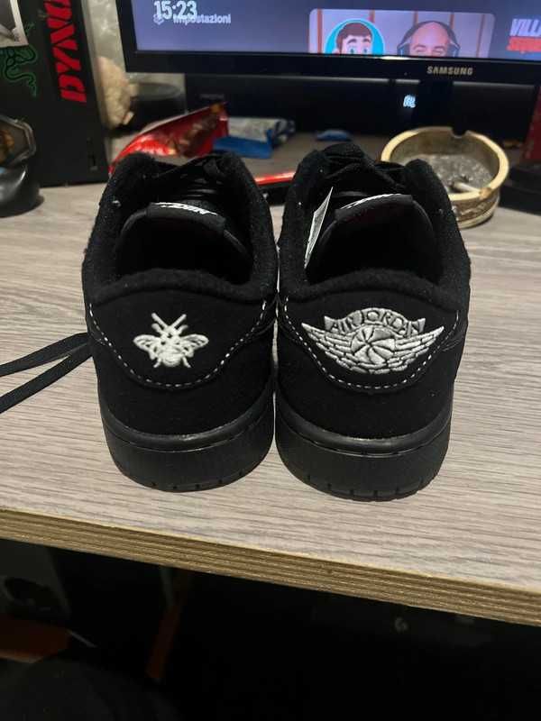 TravisScottxAirJordan1LowOG"Black/ r.45