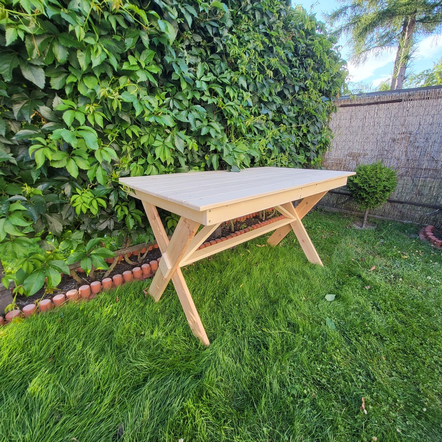 Zestaw ogrodowy, stół, krzesła, ławka