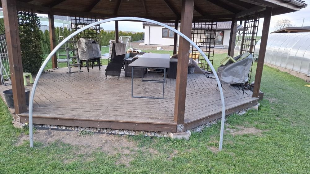 Luk do szklarni, poliwęglan, profil 30x20, szer. 3m, wys 2m