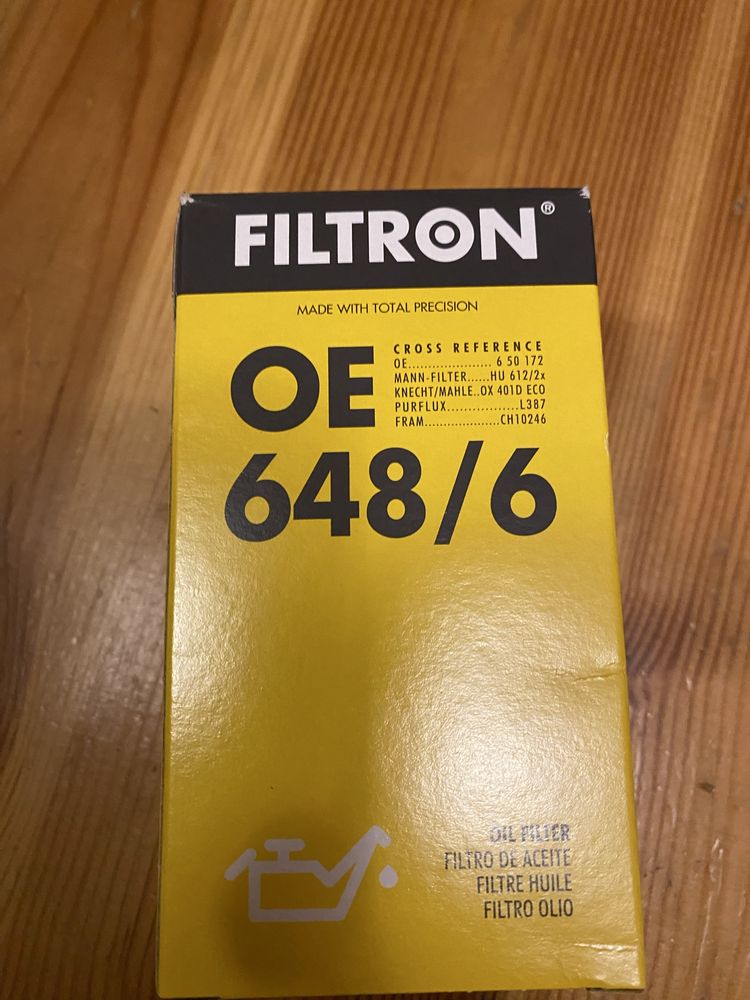 Filtr oleju Filtron OE 648/6 Opel 1.4 Twinport