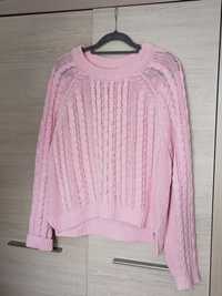 różowy sweter H&M L/40