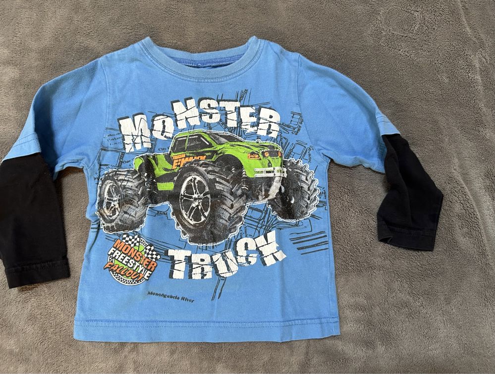 Bluzka Monster Truck 1,5-2lata 18-24 msc 86-92cm #1753