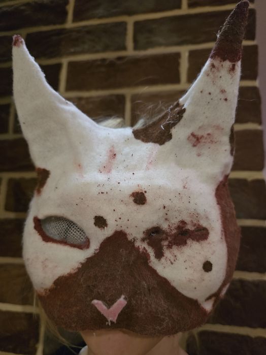 Maska Halloween własnoręcznie therian geat wykonane unikat