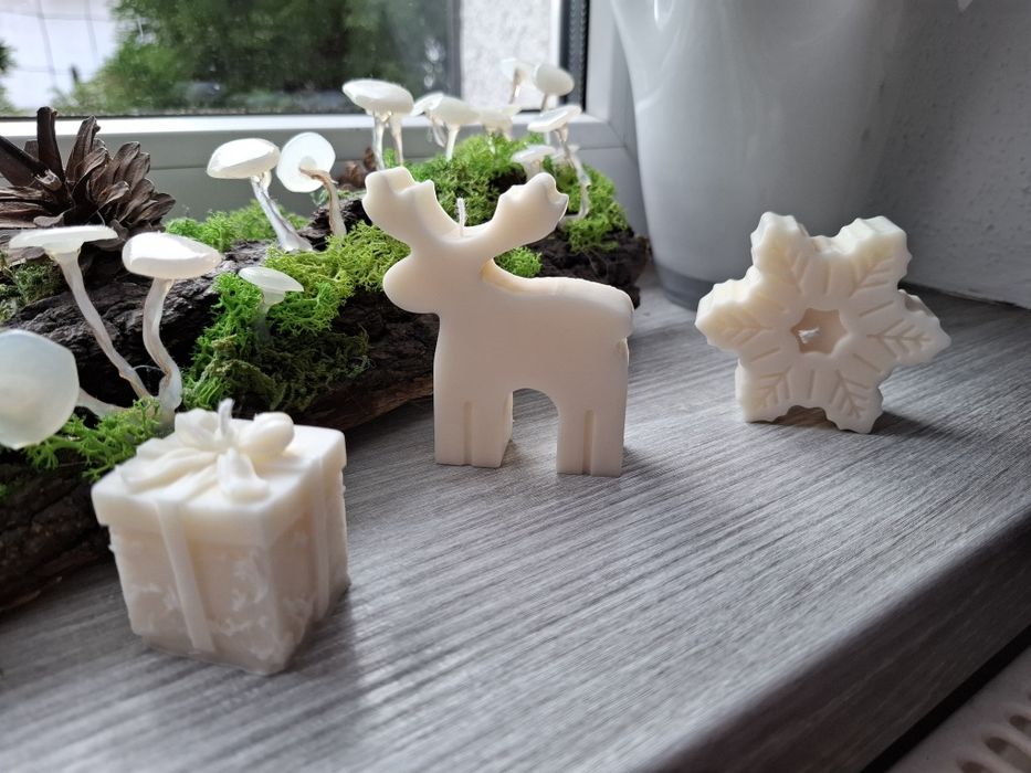 Świąteczne świeczki prezent podziękowania upominki boże Narodzenie