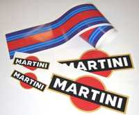 Zestaw naklejek Martini Racing uniwersalny wymiar naklejki