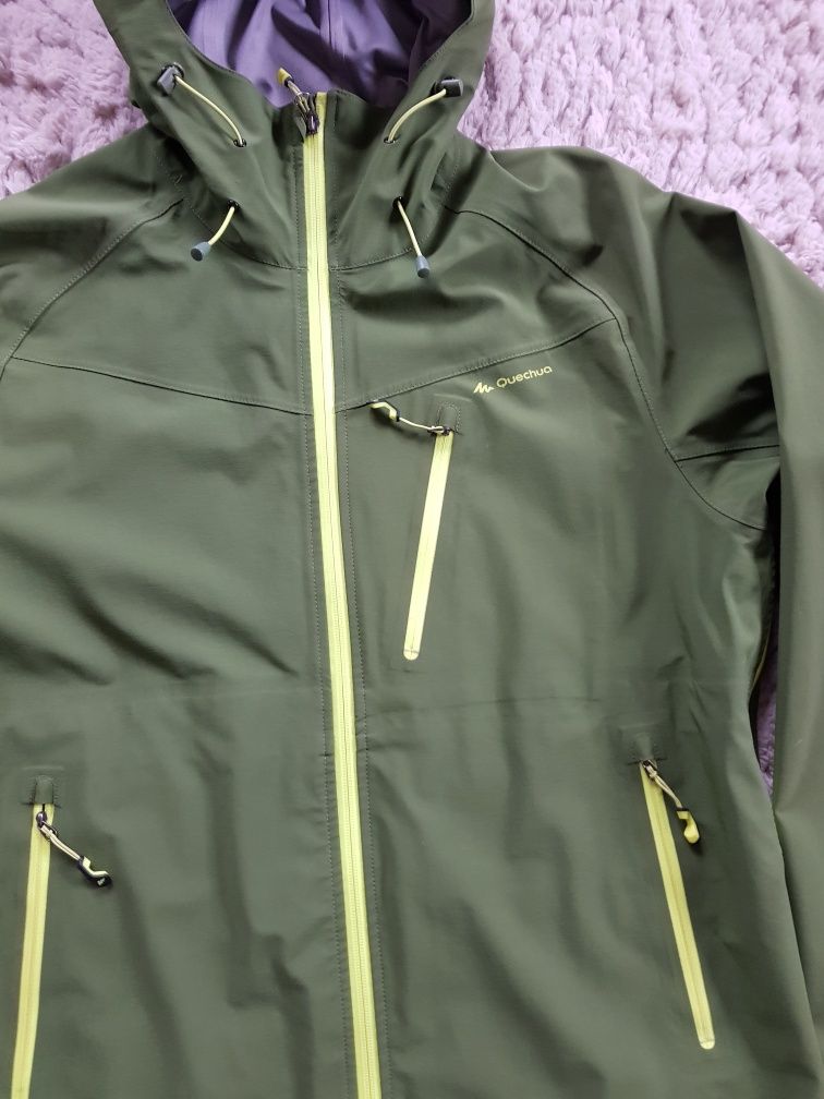 Kurtka techniczna 2L zielona Quechua hardshell xl rozmiar 54