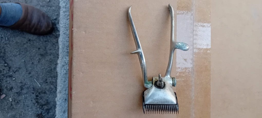Antiga máquina de barbeiro