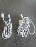 Kabel USB-C biały pleciony 1.5m 2m szybkie ładowanie do 6A 120W
