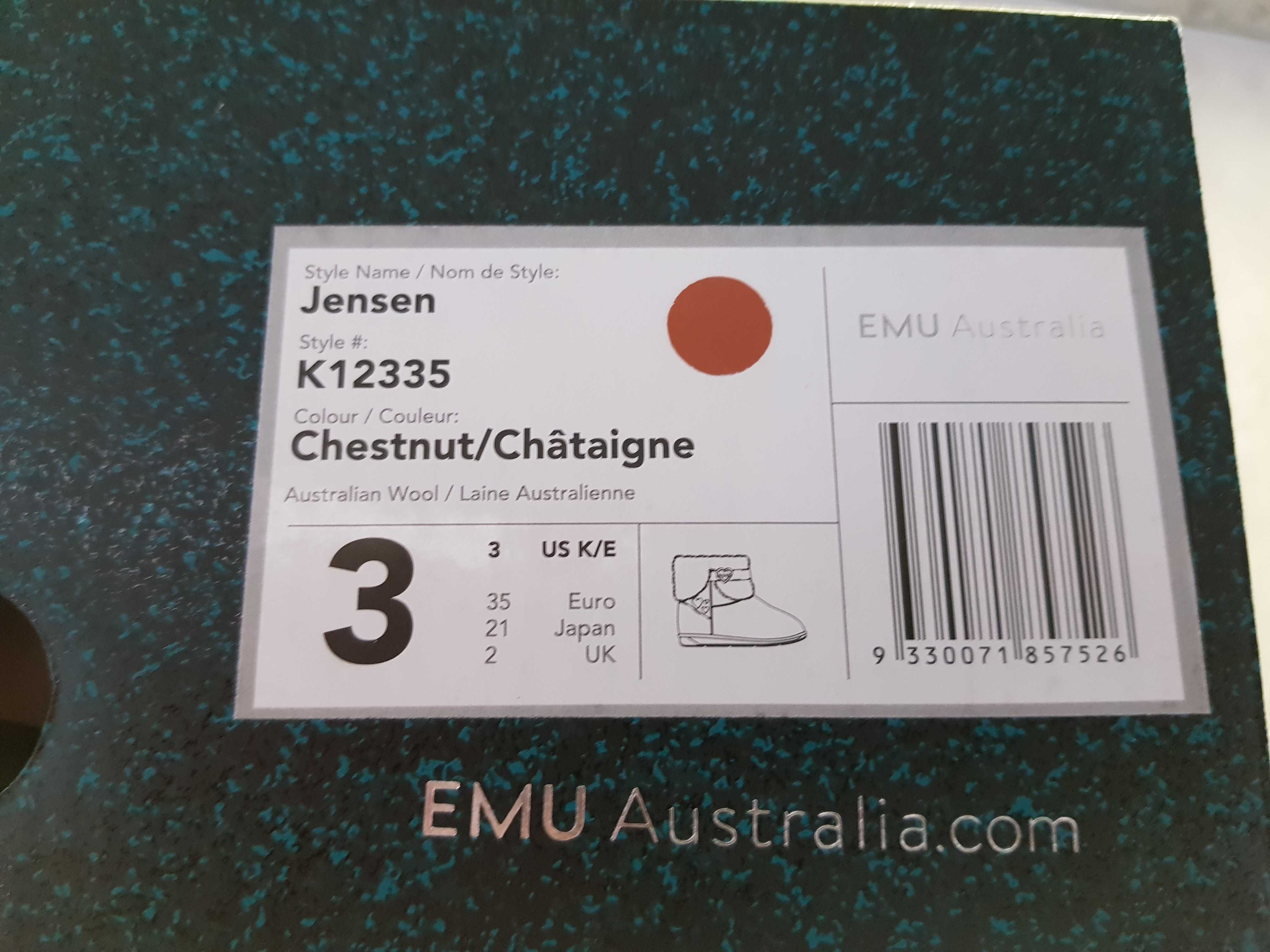 Buty EMU Australia Jensen  K12335 Chestnut/Chataigne EU.35