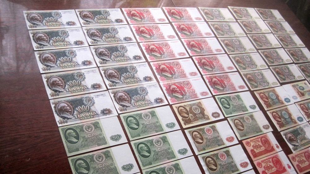рубли СССР 1961 1991 UNC 1 3 рубли отлично 5 10 25 50 100 200 500 1000