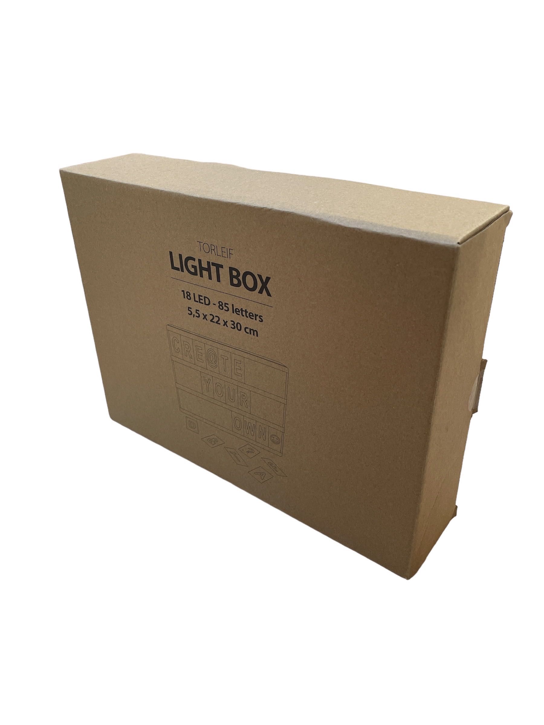 LIGHT BOX pudełko podświetlane na swój własny tekst