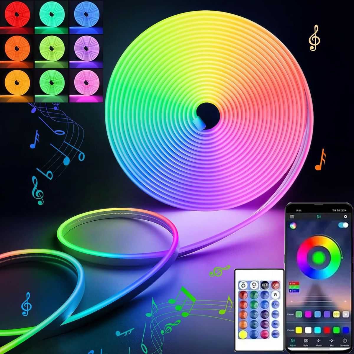 Гнучкий LED неон RGB 12v